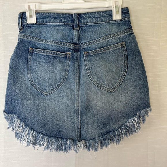 FREE PEOPLE Bailey Denim Mini Skirt - Picture 6 of 7